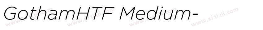 GothamHTF Medium字体转换